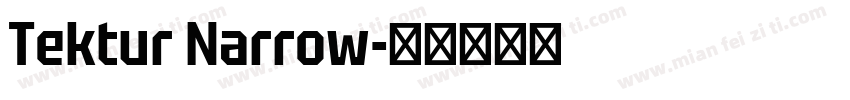Tektur Narrow字体转换